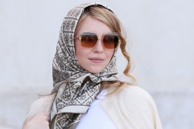 Sydney Sweeney Pairs Tiny Puffer Jacket Minidress With Dior Scarf