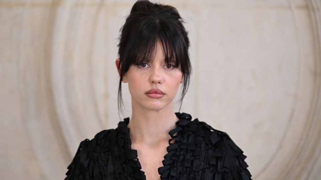 Mia Goth Elevates Dior Pleated Skirt With Chic Top Full of Ruffles