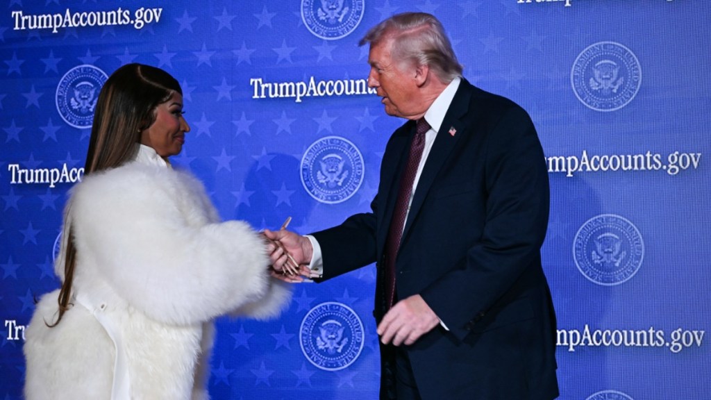 Donald Trump Holds Nicki Minaj's Hands in Viral Video