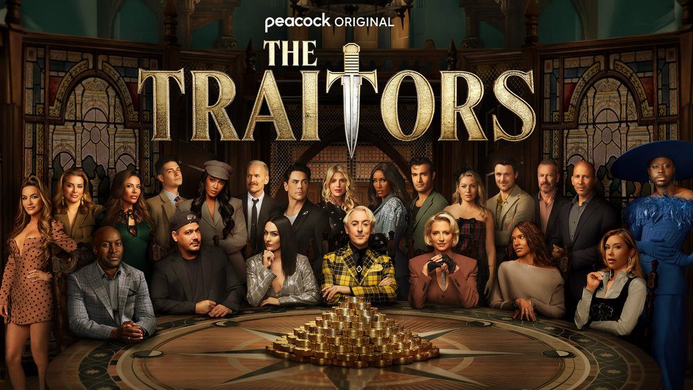 The Traitors title card 
