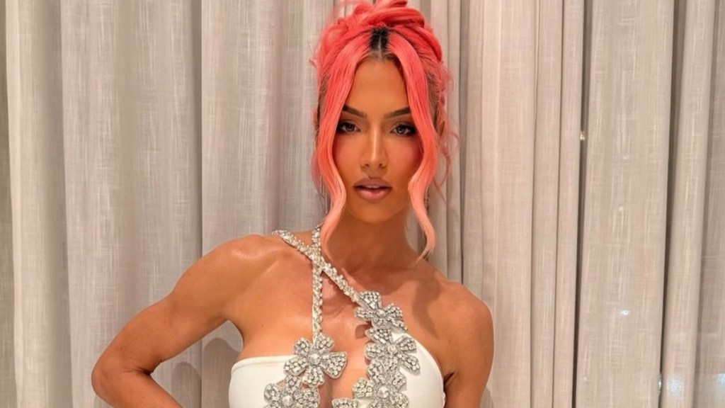 Natalie Eva Marie Looks 'Stunning' in Bold Crystal Gown