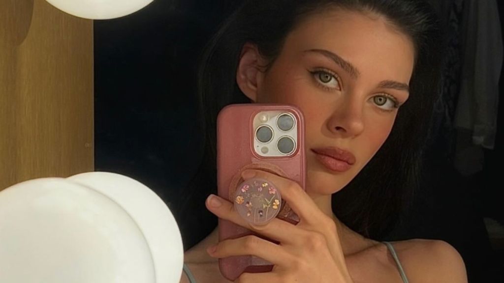 Nicola Peltz Beckham Goes Glamorous in Blue Lingerie Selfie