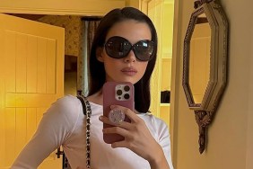 Nicola Peltz Beckham Pairs Striped Minidress With Chic Chanel Bag