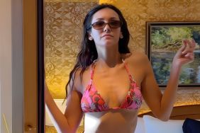 Nina Dobrev Showcases Her Bikini Collection While Dancing