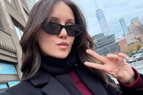 Nina Dobrev Flaunts Toned Abs in Black Bikini on Boat