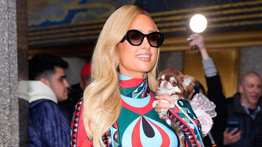 Paris Hilton Is Truly Sparkling in Completely Sheer Top & Miniskirt