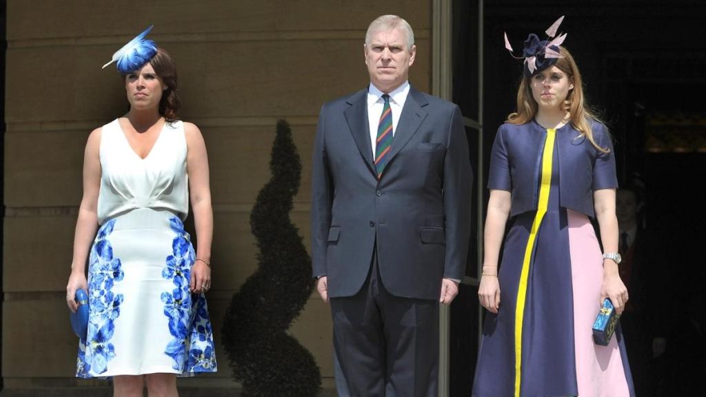 Prince Andrew, Princess Beatrice and Princess Eugenie