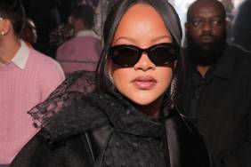 Rihanna's Sheer Dior Top & Skirt Look Features Unique Scarf Detail