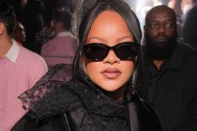 Rihanna Goes Chic in Black Dress & Fur Coat for Savage X Fenty Party