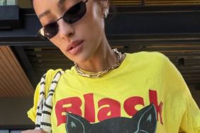 Shay Mitchell's Thong Hides Under Her Oversized Tee