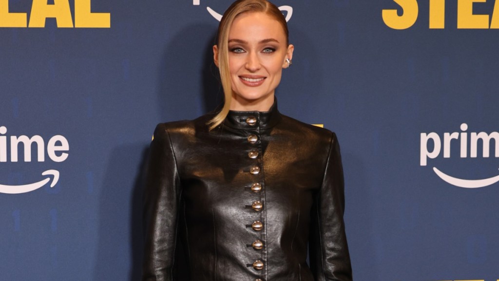 Sophie Turner’s Mini-Skirt So Short It Disappears Beneath Her Jacket
