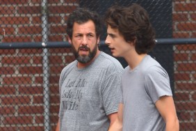 Timothée Chalamet & Adam Sandler Face off Against Teens in Basketball Clip