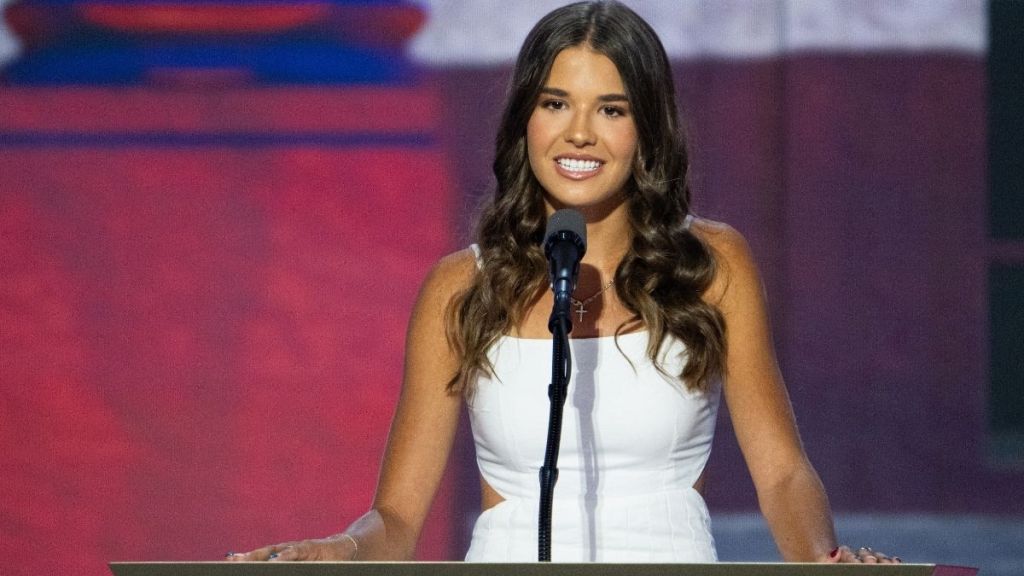 Kai Trump Brings Surprise Element With a Dress Held up by Just Strings