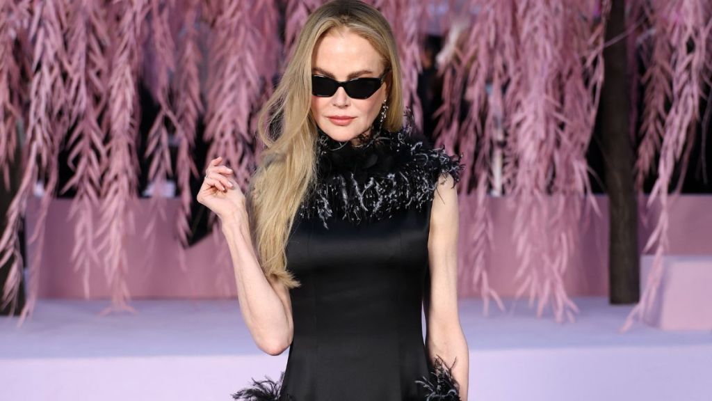 Nicole Kidman Dominates Paris Fashion Week in Glamorous Fur Maxi Dress