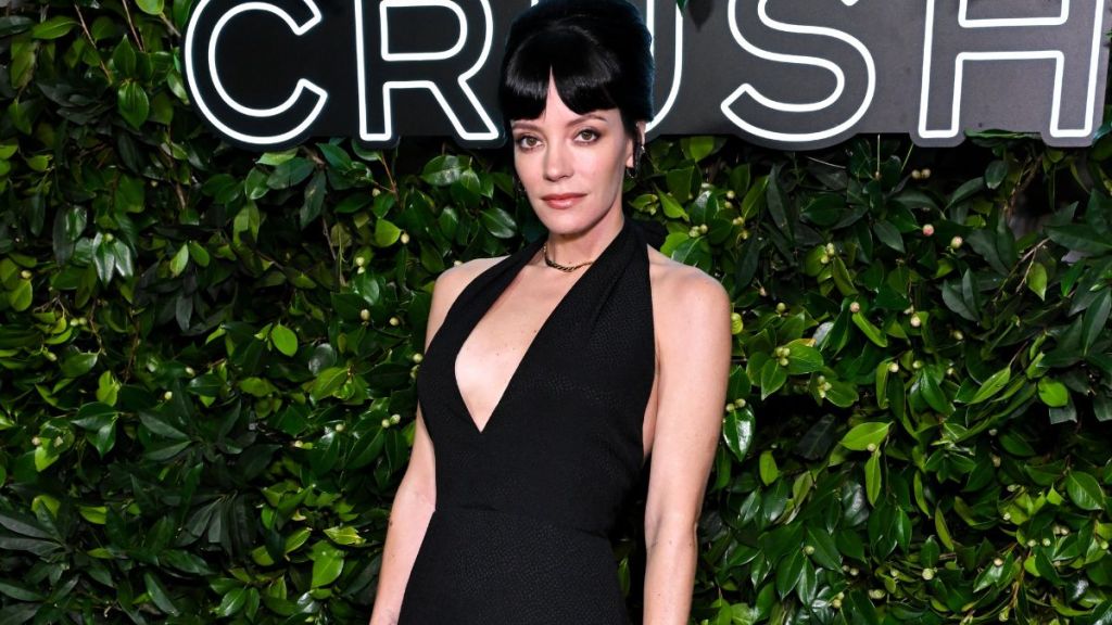 Lily Allen’s Bold Halter Dress Goes Effortlessly With $5K Chanel Bag