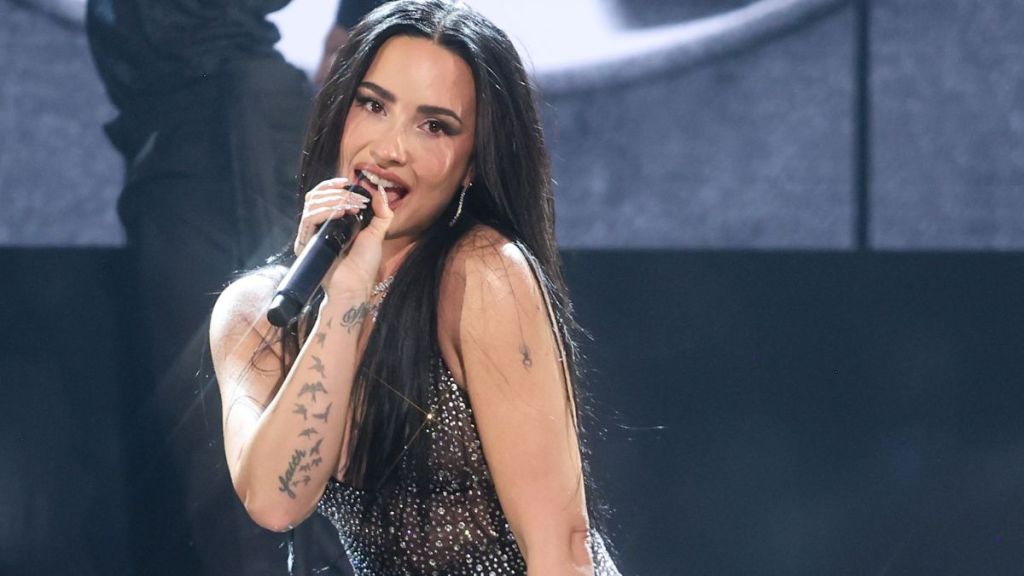 Demi Lovato Goes Bold in Completely Sheer $900 Alex Perry Bodysuit