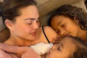 Chrissy Teigen Enjoys Getting Pampered by Kids in Cute Video