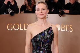 Kristen Bell's Armani Prive Dress Is Held up by a Single String