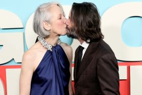 Keanu Reeves Kisses 52-Year-Old Girlfriend Under Christmas Tree