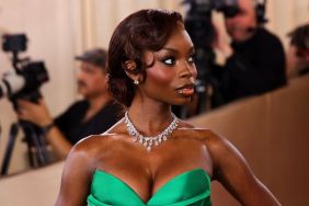 Olandria Carthen Wears Super Tiny Micro Shorts With Do Long Jacket