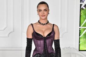 Cara Delevingne's Wiederhoeft Corset Dress Features Bold Neckline