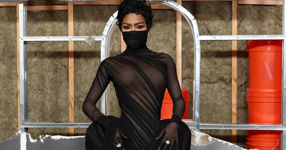 Teyana Taylor’s Ashi Studio Dress Is Fully Sheer &amp; Had a Mask