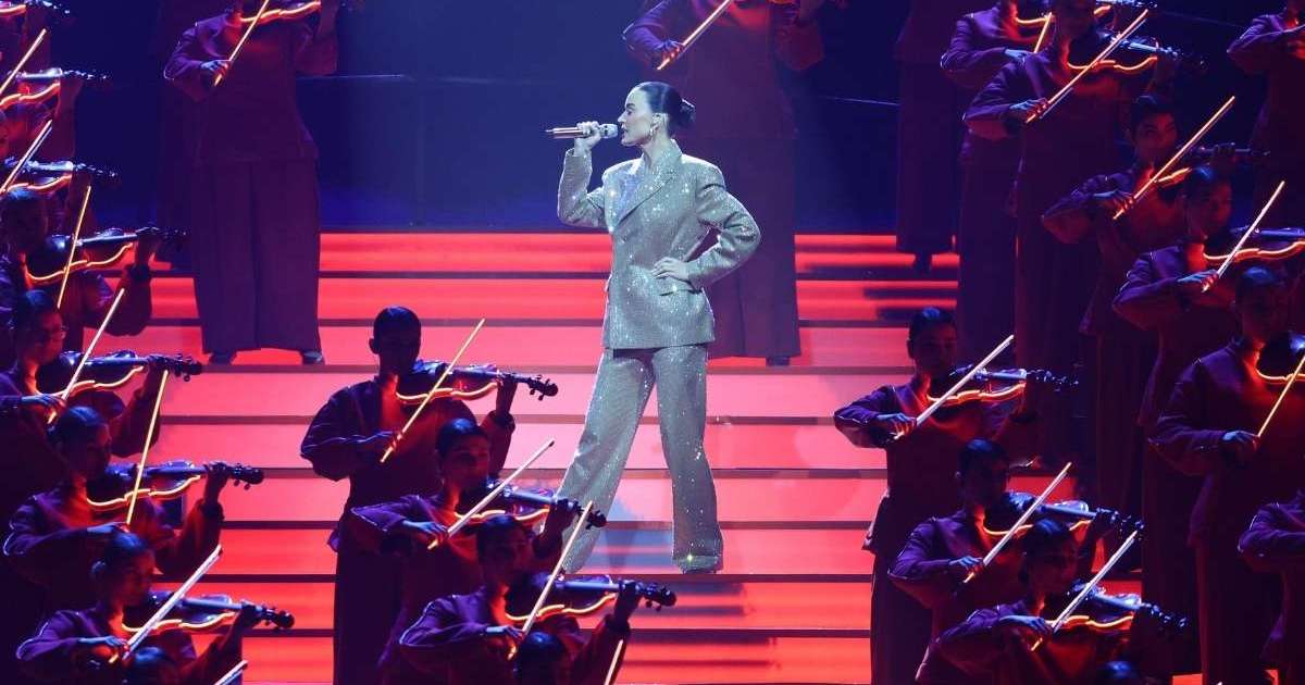 Katy Perry Dazzles in Giuseppe Di Morabito Suit for Joy Awards