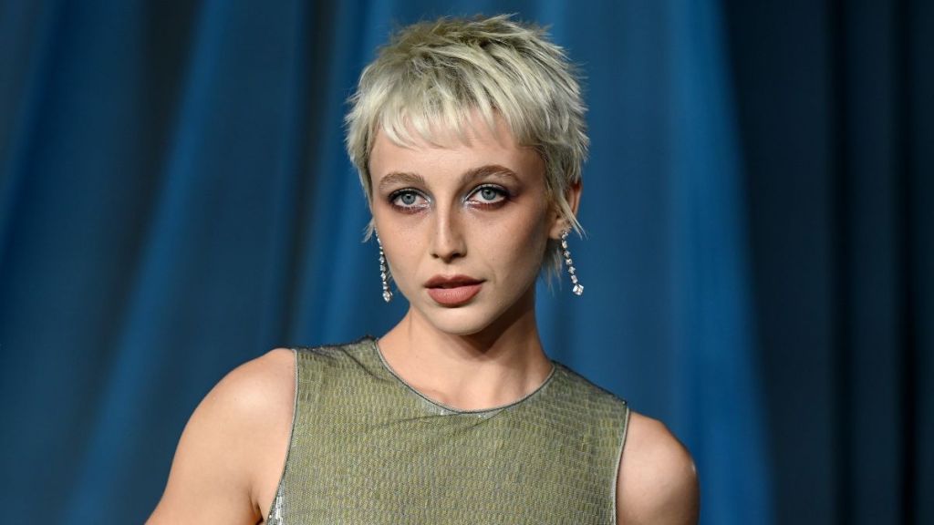 Emma Chamberlain Stuns in Ludovic de Saint Sernin Miniskirt & Sheer Top