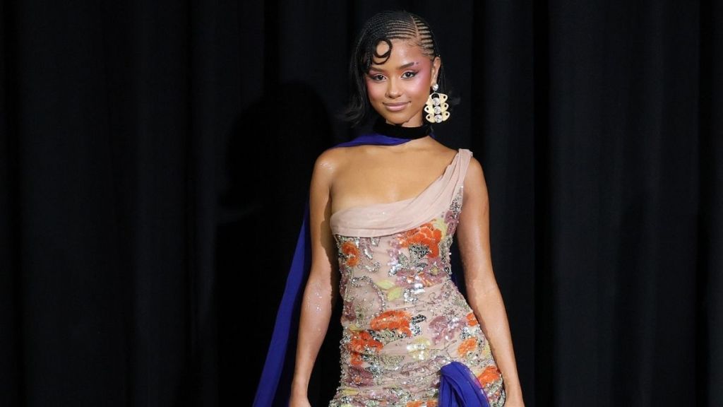 Tyla Takes Paris by a Storm in Valentino Minidress With Stylish Cape