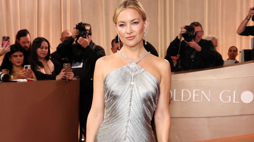 Kate Hudson’s Giorgio Armani Halter Dress Hangs by Just Two Strings