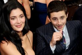 Video: Kylie Jenner & Timothee Chalamet Sneak in Cheeky Backstage Kiss