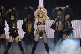 Britney Spears Suffers Major Wardrobe Mishap Dancing in Sheer Bodysuit