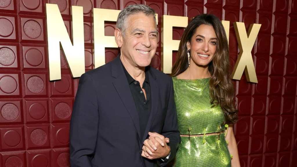 Amal Clooney's Super Short Versace Minidress Hangs on by Safety Pins