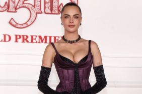 Cara Delevingne Turns Heads in Dramatic Corseted Dress For Movie Premiere