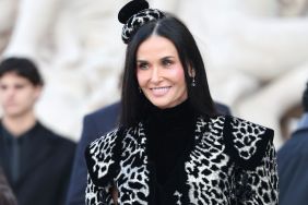 Demi Moore's Animal Print Schiaparelli Suit Look Features Cutest Accessory