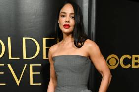 Tessa Thompson's High Slit Monse Dress Does Subtle Glamor Justice