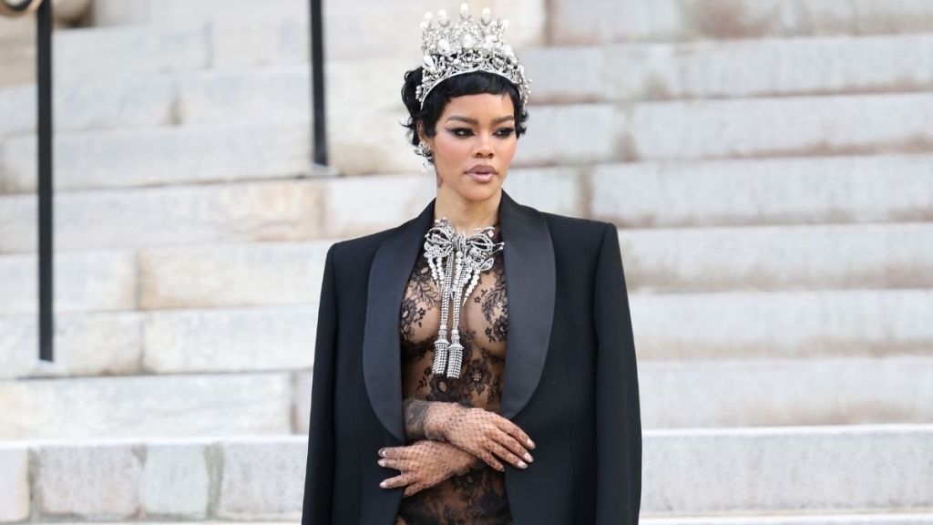 Teyana Taylor Steals the Show in Sheer Lacy Schiaparelli Top & Skirt