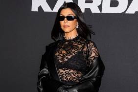 Kourtney Kardashian’s Tiny Minidress Gets Too Risky With $1K Sock Boots