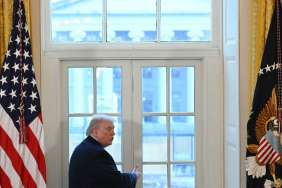 Donald Trump Interrupts White House Meeting to Praise 'Beautiful' Ballroom