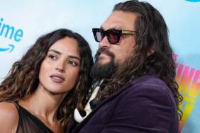 Jason Momoa & GF Adria Arjona Lock Lips at Movie Premiere