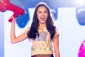 olivia rodrigo workout bra top shorts tate mcrae photos