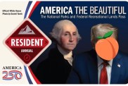 Donald Trump Sticker Cover National Park Pass New Policy