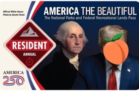 Donald Trump Sticker Cover National Park Pass New Policy