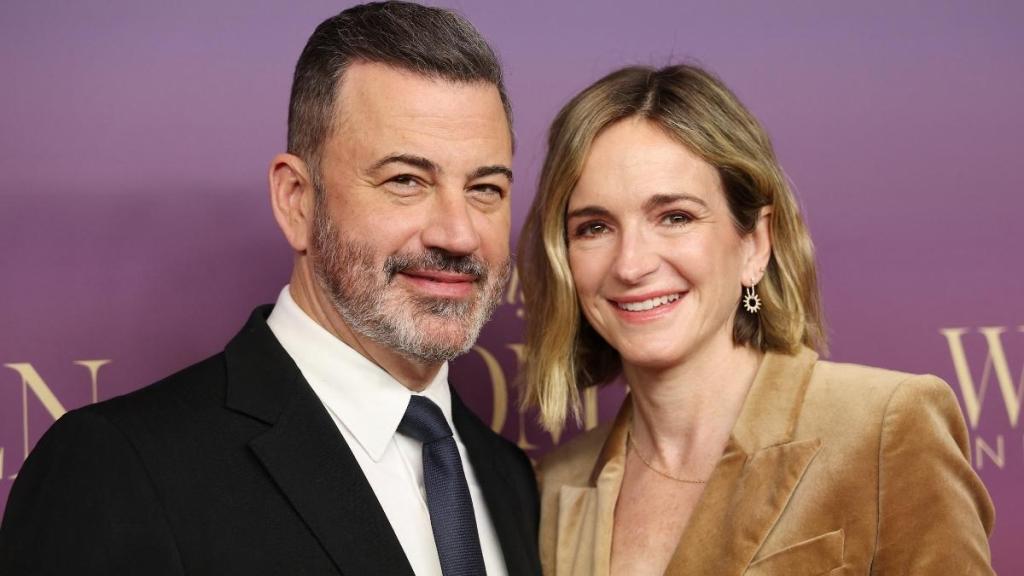 Jimmy Kimmel Spotted at Anti-ICE Protest With Wife