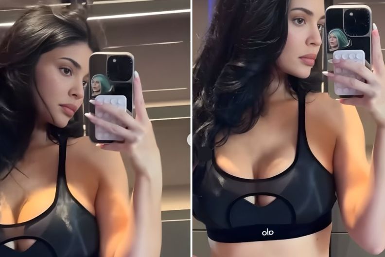Kylie Jenner’s Sheer Crop Top Moment for Alo Steals Spotlight