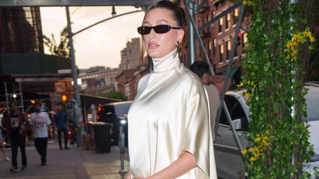 Hailey Bieber Makes After-Party Appearance in Backless Mini Dress