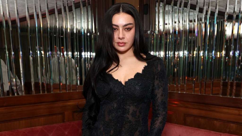 Charli XCX's Sheer Lacy Saint Laurent Dress Comes With Bold High Slit