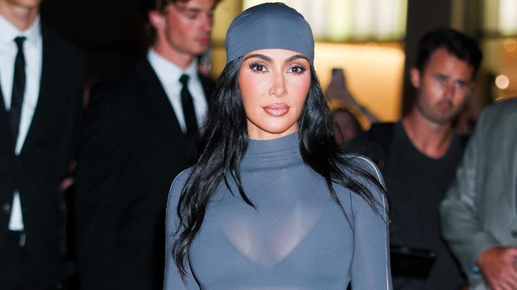 Kim Kardashian Wears NikeSkims Belts as Top for Complex Shoot