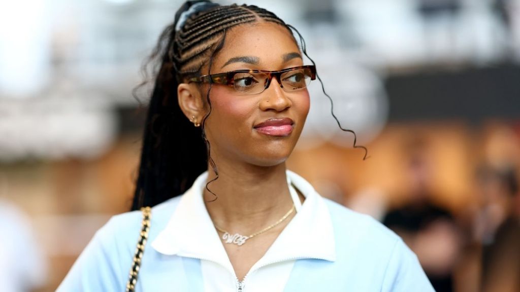 Angel Reese's Vintage Chanel Belt Adds Some Bling to Micro Miniskirt