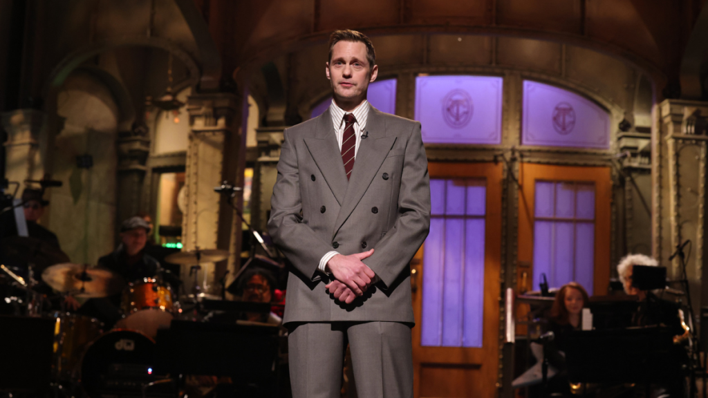 Alexander Skarsgård Wore Pink Mini-Skirt For Funny SNL Skit